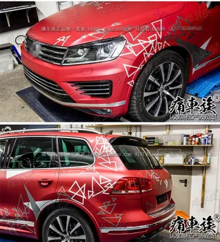 Araba çıkartmaları Volkswagen Toureg 2016-2020 İÇİN modifiye görünüm moda spor dekoratif film çıkartmaları 3