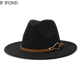Şapkalar Kadınlar için 7cm Geniş Kenarlı fötr şapka şapkalar Düğün Süslemeleri Resmi Şapka Sonbahar Kış Açık Sıcak Tutmak Elbise Kap 7
