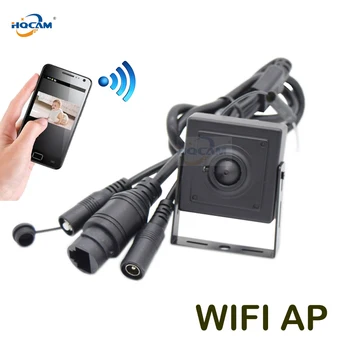 HQCAM 720 P 960 P 1080 P Mini WİFİ İP Kamera P2P Onvif SD Kart Yuvası Wifi AP Kablosuz Mini İP Kamera İle Dinlenme ve Yumuşak Anten camhi 4