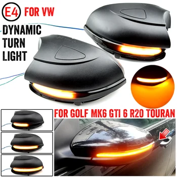 Dinamik Flaşör Yan Ayna göstergesi Volkswagen Golf MK6 GTI 6 R hattı VI R20 led sinyal lambası Touran tuning