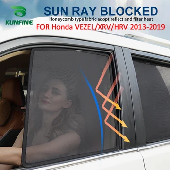 4 Adet/takım Veya 2 adet/takım Manyetik Araba Yan pencere şemsiyeleri Örgü Gölge Kör Honda VEZEL/XRV/HRV 2013-2019 2