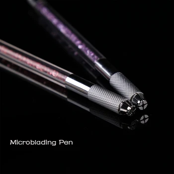 2 adet Profesyonel Microblading sobrancelha kalem caneta microblading tebori Manuel Kaş dövme kalemi 12