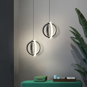 Led kolye yatak odası için lamba Modern yaratıcı Küçük asılı avize mutfak Odası başucu İskandinav ev Deco ışık WJ1010 7