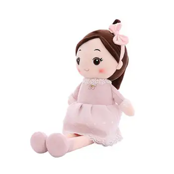 Sevimli Yumuşak 40/50cm Şık Doldurulmuş Bebek Bebek Yumuşak peluş oyuncaklar Elastik Peluş Kız Bebek PP Pamuk Doldurma kızlar için