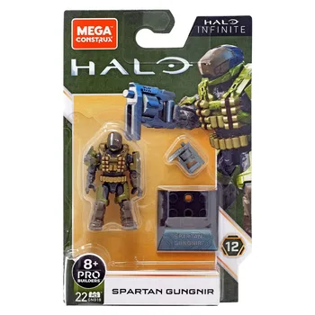 Mega Construx Halo Sonsuz Spartan Gungnir Minifigure aksiyon figürü GNB18 koleksiyon Versiyonu Doğum Günü Çocuk Yetişkin Hediyeler 9