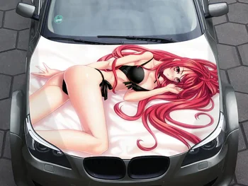 Araba Kaput Çıkartması Seksi Anime vinil yapışkan Grafik Wrap Çıkartması Kamyon Çıkartması Kamyon Grafik Kaput Çıkartması Jeep Aksesuarları Araba için