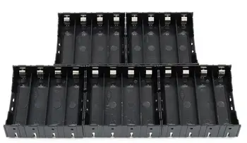 90 adet / grup MasterFire Yeni Siyah Plastik Pil saklama kutusu Tutucu Kapak Kılıf Pin 4x18650 Şarj Edilebilir Piller 2