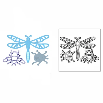 Yeni 2021 Küçük Yusufçuk Uğur Böceği Metal Kesme Ölür DIY Tebrik Kartı Yapımı ve Scrapbooking Kabartma Kağıt Zanaat Hiçbir Pullar 15