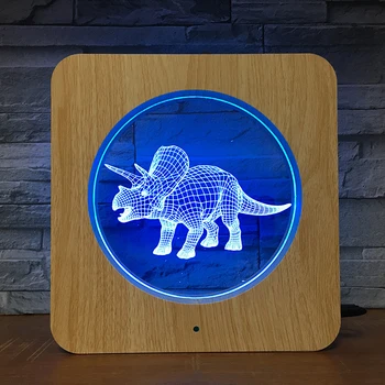 Otçul 3D LED Ahşap Tahıl Gece Lambası DIY Özelleştirilmiş Lamba Masa Lambası Çocuk Doğum Günü Renk Hediye Ev Dekor DropShipping 11