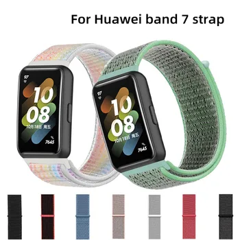 Naylon Kayış Huawei Band 7 Spor Smartwatch Aksesuarları Döngü Bileklik Yedek Bilezik huawei saat bandı 7 Correa