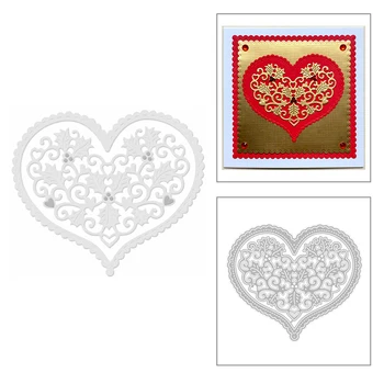 2020 Yeni Kalp Metal Kesme Die Noel Iris Çiçek ve Yapraklar Die Scrapbooking Sevgililer Craft Kart Yapımı İçin hiçbir Pul Seti 16
