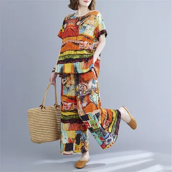Eşofman Kadın 2 Parça Set Gevşek Rahat Basit Tarzı Düz Renk Kısa Kollu günlük giysi Giysileri 2020 yaz eşofman