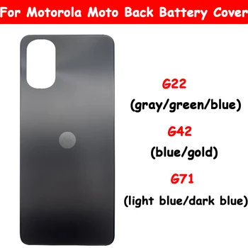 Yeni arka Pil Kapağı Telefon Konut Case Sticker Değiştirme Motorola Moto G22 G42 G71 Pil Kutusu Konut Kapak 14