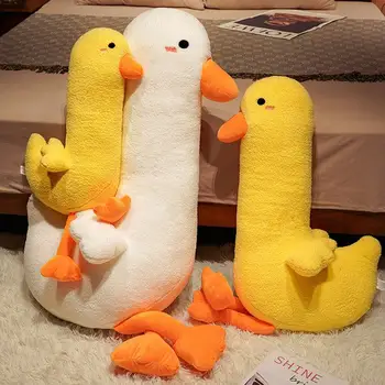 Yumuşak Uzun Ördek Yastık Oyuncaklar Kawaii Peluş Hayvanlar Ördek Büyük doldurulmuş oyuncak çocuk Oyuncakları Kız doğum günü hediyesi Kucaklama Yastık Ev Dekor 17