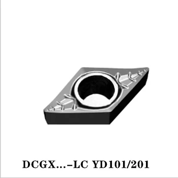 ZC 100 % Orijinal DCGX DCGX070202-LC DCGX070204-LC DCGX11T302-LC Torna Freze Karbür Uçlar Yüksek Kalite 10 ADET 15
