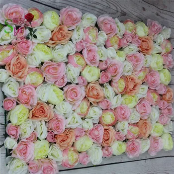 SPR Ücretsiz Kargo-mix color-10pcs / lot Yapay ipek gül çiçek duvar düğün arka plan çim / ayağı dekorasyon 15