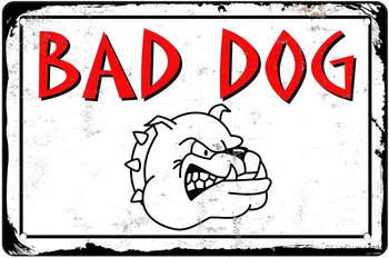 Muatoo çit için köpek tabelasına dikkat edin-çit için metal tabela (8,0 x 12,0 inç)