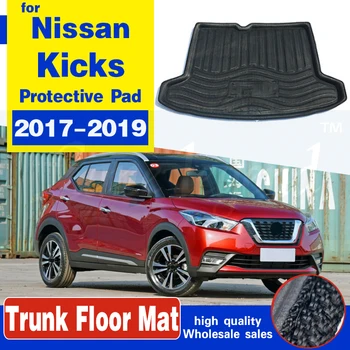 Nissan Kicks 2017 için 2018 2019 + Arka Bagaj Kargo Astarı Mat Boot Liner Tepsi Zemin Levha Halı Tepsisi Şok Su Geçirmez Nemli Yerleşimler 8