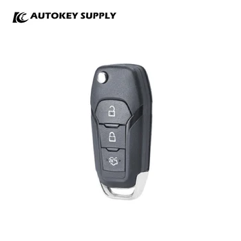 Ford için Yedek Çevirme Uzaktan Araba Anahtarı Kabuk Durumda Fob 3 Düğme Fcc N5F-A08Taa Autokeysupply AKFDF119