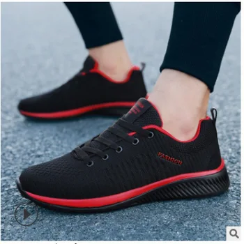 Erkekler için spor Ayakkabı Sneakers Siyah Casual Kadın Örgü Nefes Koşu Yürüyüş Spor