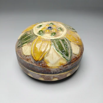 Nefis Çin Klasik Koleksiyon Ev Dekorasyon İşi Renkli Boyalı Seramik Porselen Küçük Kutu, toz Kutusu No. 2