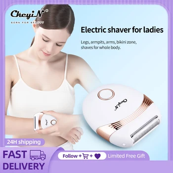 CkeyiN taşınabilir elektrikli yıkanabilir ağrısız saç çıkarıcı tüm vücut yüz bacak Bikini koltukaltı kol ıslak kuru fiziksel tıraş makinesi 8