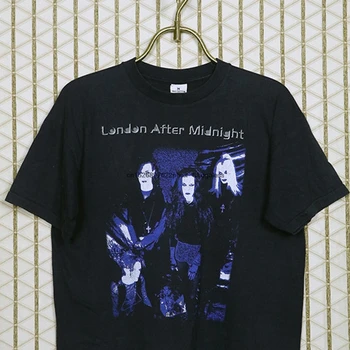 Londra Gece Yarısından Sonra t shirt vintage nadir siyah tee gömlek goth gotik Kült Hıristiyan Ölüm 45 Mezar Lanet Siouxsie 17