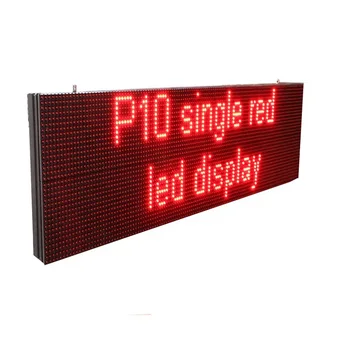 P10 Tek Kırmızı Beyaz Sarı Mavi Yeşil Dış Mekan Led Uzaktan Kumandalı Led Ekran İşaretleri Modülleri 18