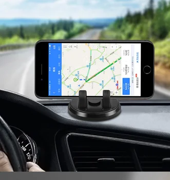 Yeni Araba telefon tutucu akıllı telefon tutucu 360 Derece Döner Dişli Alt Tasarım Evrensel Araç Telefonu Desteği için Bir Siyah 4