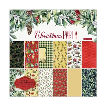 24 Adet / grup Noel Retro Malzeme Kağıtları DIY Scrapbooking Albümü Günlüğü Hediye Dekoratif Kağıt Scrapbooking Kağıt 19