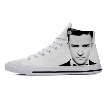 Sıcak Justin Timberlake Eminem günlük ayakkabı Erkekler Kadınlar Hafif Hip Hop Eminem Rahat kanvas ayakkabılar Yüksek Top spor salonu ayakkabısı 5