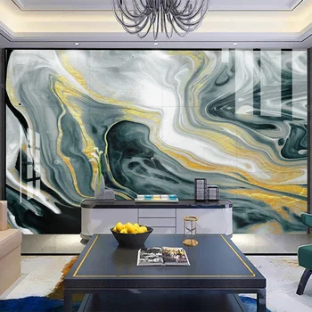 Özel 3D Soyut Mermer Duvar Kağıdı Modern sanatsal fresk Oturma Odası TV Kanepe Yatak Odası Ev Dekor duvar kağıdı Papel De Parede Sala 3 D
