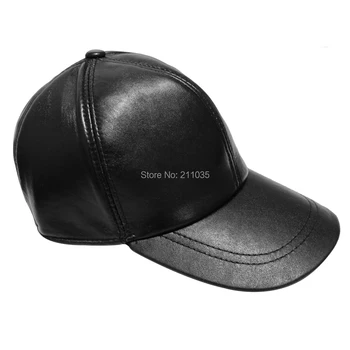Erkek Sonbahar Kış Sıcak Satılık Koyun Derisi Kulak Koruyucu Beyzbol Kap Gerçek Deri Quinquagenarian Şapka 7