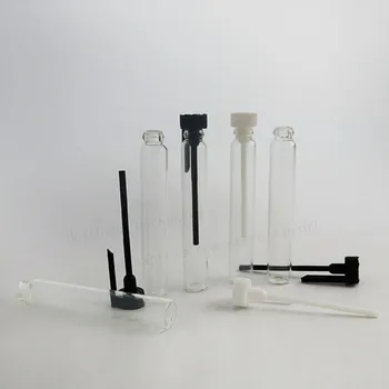 100x3 ml Mini Cam Şişe Parfüm Yağı Şişeleri Örnek Boyutu Konteynerler Mini Parfüm Örnek test Deneme Flakon Beyaz Tıpalar 12