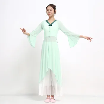Kadın Oryantal Oryantal Dans Elbise Çin Cheongsam İplik Antik Klasik Hanfu Üniforma Giyim Kadın Performans Kostüm 1