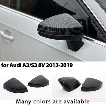 Yedek Yan Ayna Kapağı Audi A3 S3 8V RS3 Parlak İnci Siyah 2013 2014 2015 2016 2018 2017 2019
