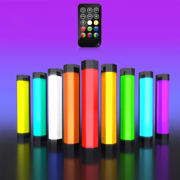 RGB renkli LED Video ışığı IP67 su geçirmez el tüp değnek sopa ışık 3000-6000K APP uzaktan kumanda fotoğraf aydınlatma