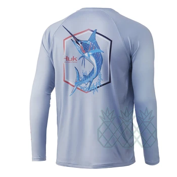 Balıkçılık Gömlek Erkek 50+Kazak UPF Üstleri Uzun Kollu UV Koruma Columbia Balıkçılık Jersey Pesca Yaz Balıkçılık Giyim HUK  4