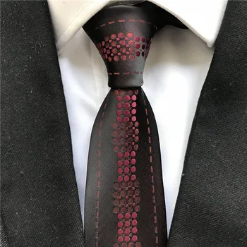 2022 Erkek Bağları Tasarımcı Yenilik Paneli Boyun Kravat Yüksek Kaliteli Jakarlı Dokuma Kravatlar Kırmızı Geometrik Kravatlar Erkekler için 17