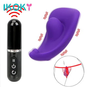 IKOKY Giyilebilir Külot Vibratör Yetişkin Ürünleri Seks Oyuncakları Kadınlar İçin Klitoral Stimülatörü G Spot Bullet Uzaktan Kumanda 12 Frekans