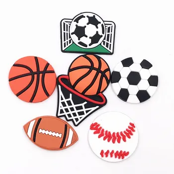 1 ADET spor futbol topu Basketbol Beyzbol Simgesi Silikon Düz Geri Aksesuarları El Sanatları Araçlar DIY telefon kılıfı Takı Badgets