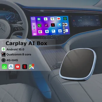 Kablosuz CarPlay Aı Kutusu Applepie Max Android Otomatik Android 10.0 Netflix Youtube Çift Bluetooth Ford Kia Hyundai Audi Benz VW 8