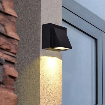3W 6W Modern basit yaratıcı açık su geçirmez duvar lambası LED avlu lambaları kapı lambası teras balkon bahçe duvarı ışığı 14