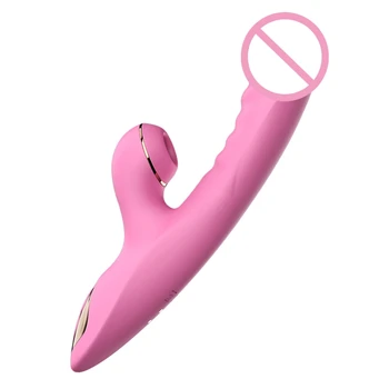 Isıtma Vibratör Stimülatörü Şarj Edilebilir Yapay Penis GSpot Masajı 7 Titreşim Modları Yetişkin Seks Oyuncak Kadınlar için Çift DropShipping