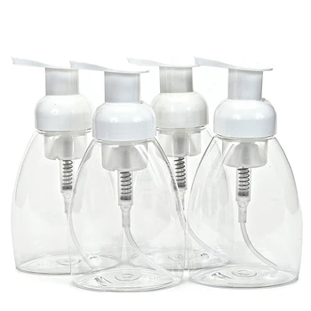 Köpük Sabunluk Doldurulabilir pompa şişeleri Kastilya Sıvı Sabun BPA Ücretsiz-4 Paket 250ml 14