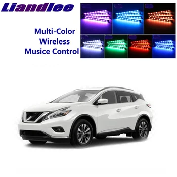 LiandLee Nissan Yeni Murano MK3 2014~2019 Araba Iç UnderDash Ayak Koltuk Accent Müzik Ritim Ortam Işığı 4