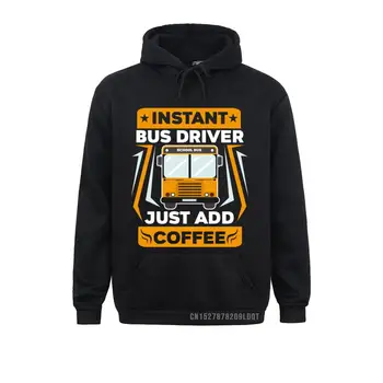 Yaygın Erkek / Kadın Hoodies Sadece Eklemek Kahve Komik Okul Otobüsü Sürücüsü svetşört Tişörtü Uzun Kollu Davlumbaz Sokak 3