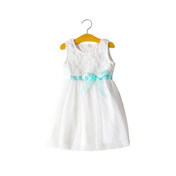 beyaz 3d çiçek dantel elbise yaş 3-9 yıl küçük kızlar noel elbise 2019 yeni sonbahar kış çocuk abiye giyim kız frocks 6