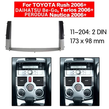 2 Din araba kontrolü Radyo Stereo Paneli Dash Çerçeve Toyota Rush/Daihatsu Be-Go,Terios / Perodua Nautica 2006-2010 2