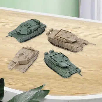 1/144 Tankı Modeli 4D Modern Tankı Modeli Yapı Kitleri Dönebilen Kale DIY Bulmaca Hediye Hatıra Ekran Eğitim Oyuncak 6